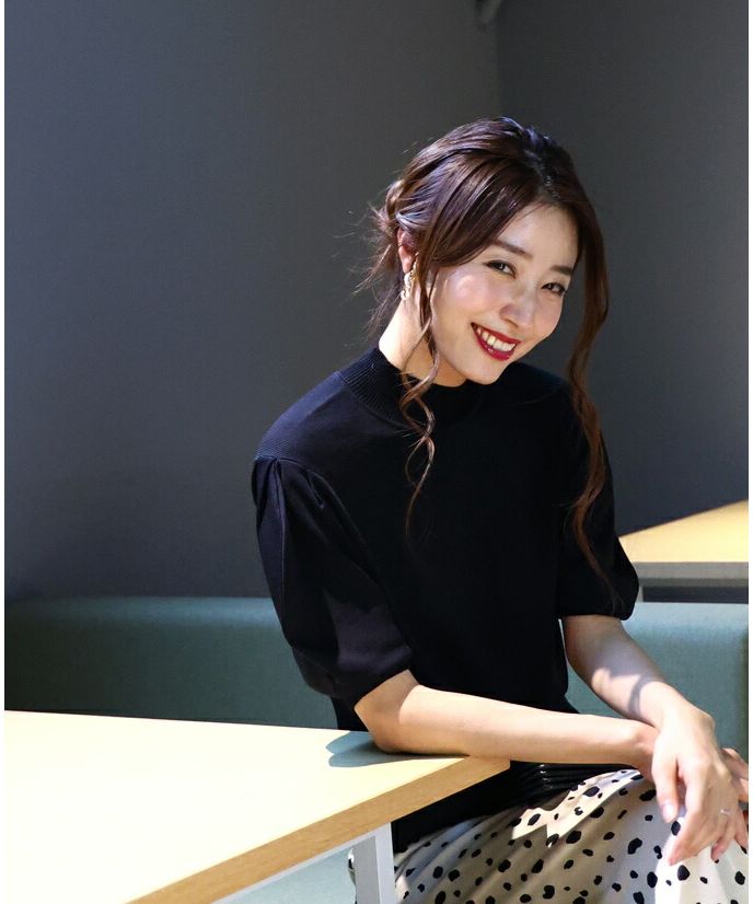 エーレスタイル Ehre style 乾淨利落派的必備單品 適度可愛的泡袖針織衫