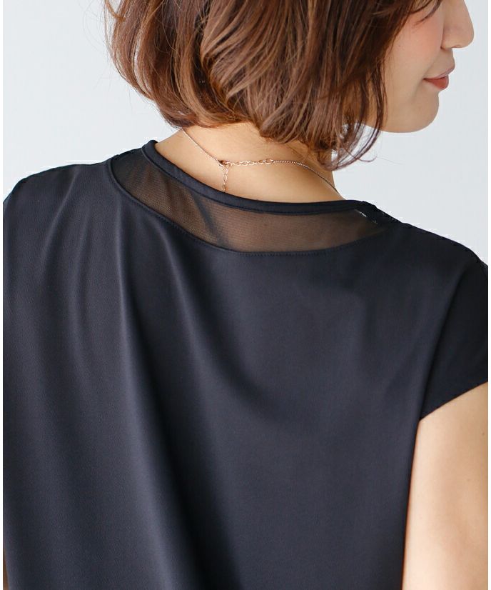 Ehre style Innerwear that can also be worn! Beautiful neck sheer top