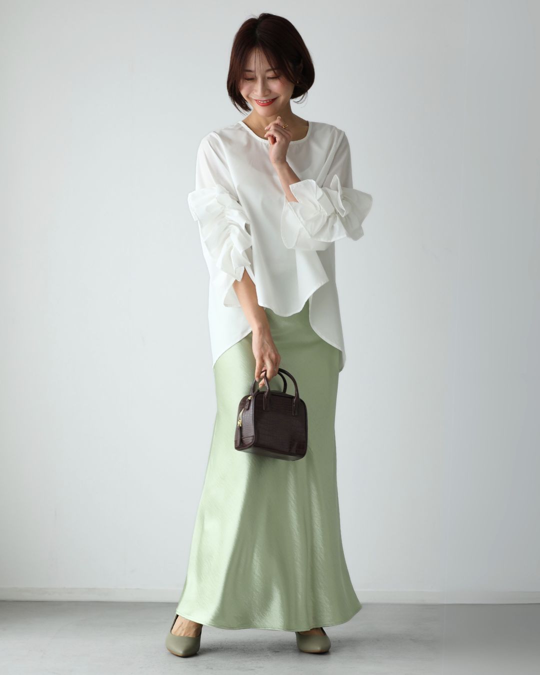 エーレスタイル Ehre style 大人な甘め!映え袖デザイン華やかブラウス (ブラック) ブラック