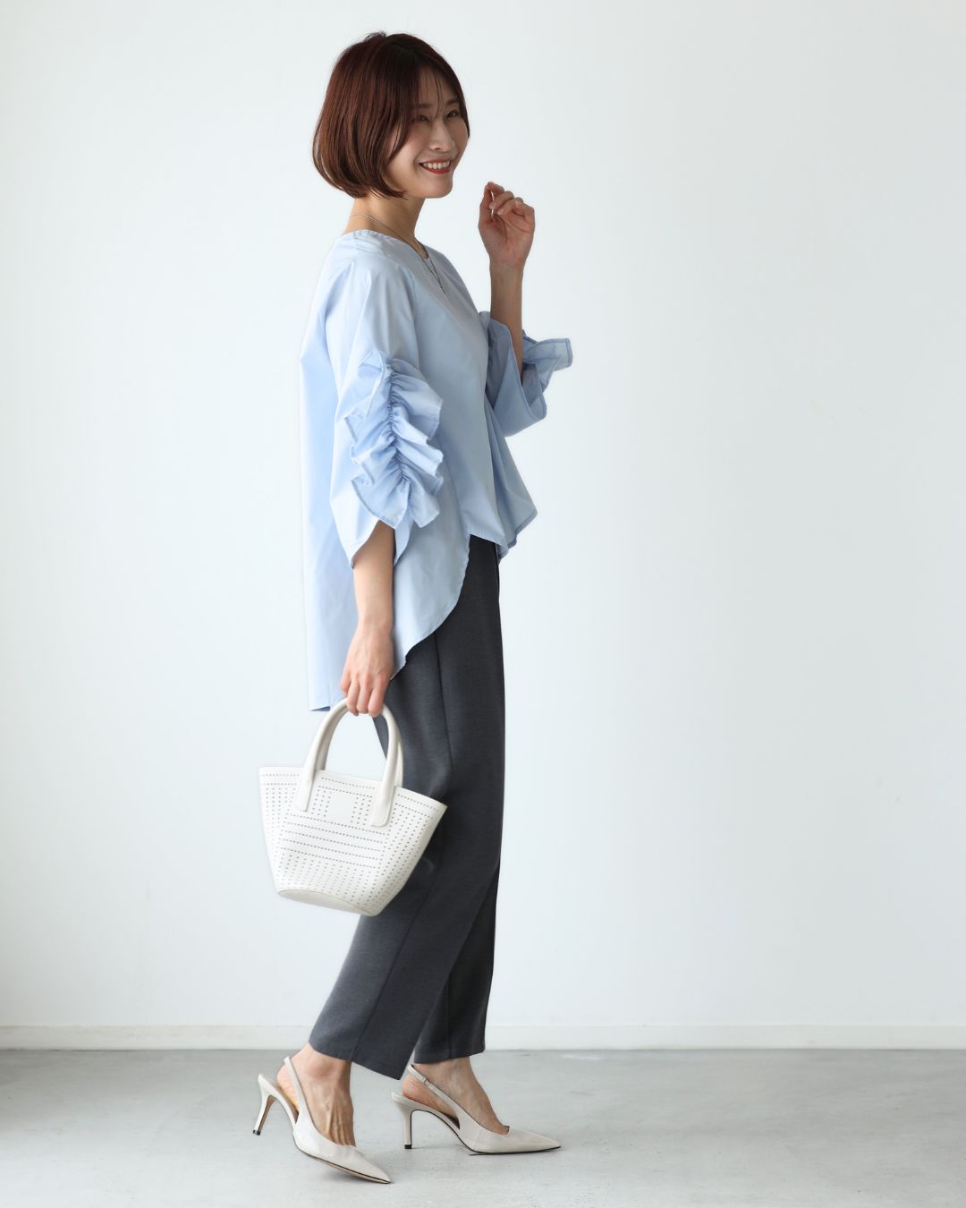 エーレスタイル Ehre style 大人な甘め!映え袖デザイン華やかブラウス (ブラック) ブラック