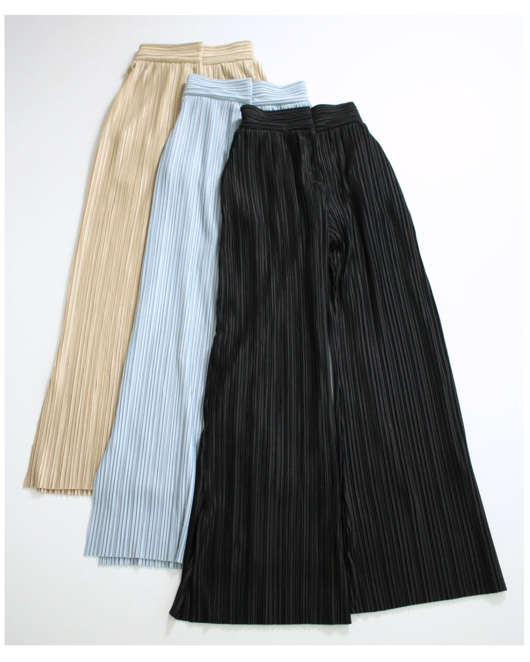 エーレスタイル Ehre style 165cm以上!高身長さんに嬉しい超ロングプリーツパンツ (ブラック) ブラック