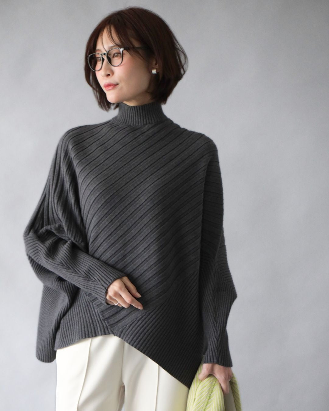 エーレスタイル Ehre style ゆるさが癖になる、ひとクセニット (ブラック) ブラック