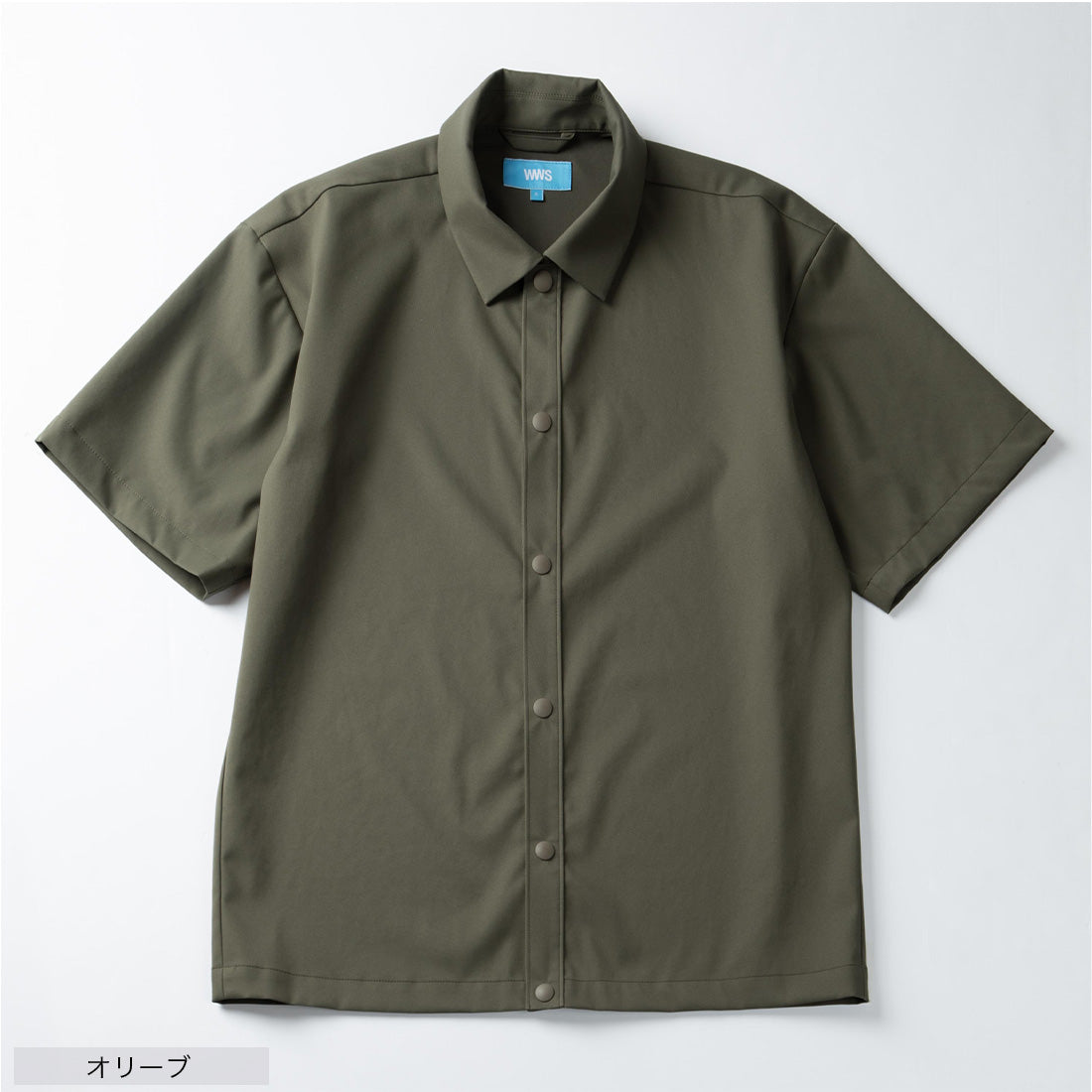 半袖シャツブルゾン (オリーブ) オリーブ