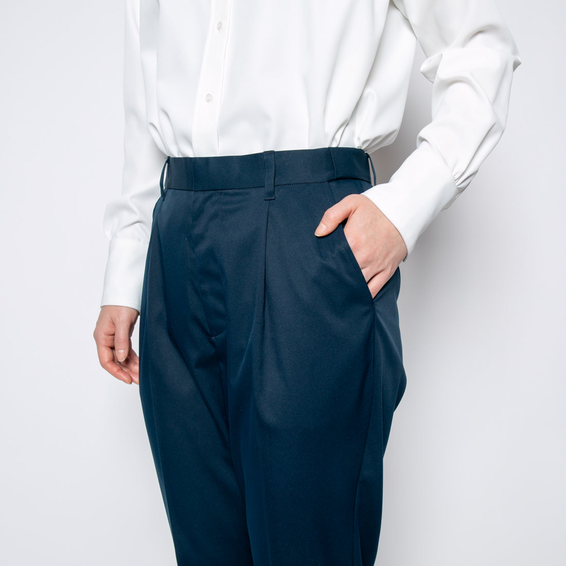 WWS×センセイカプセル テーパードパンツ (ネイビー) ネイビー