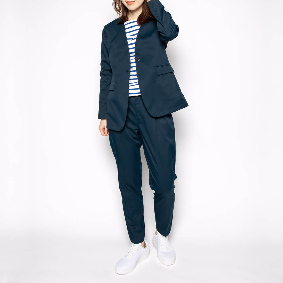 WWS×センセイカプセル テーパードパンツ (ネイビー) ネイビー