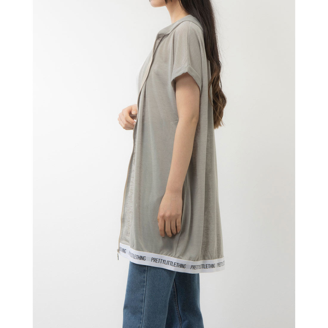 ワイファイブディ Y5D シアースラブ ロゴ入り フーディージップベスト