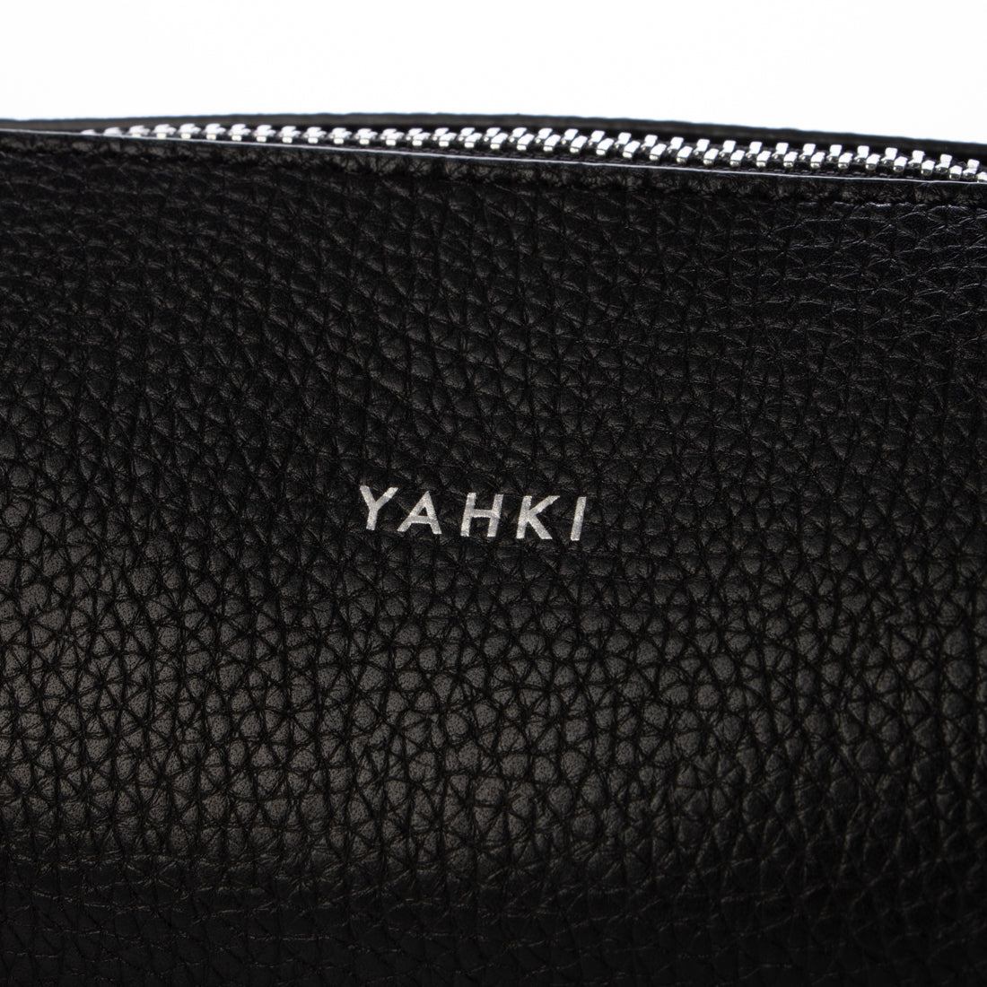 ヤーキ YAHKI シュリンクソフトダブルフェイスハンドバッグ (black) black