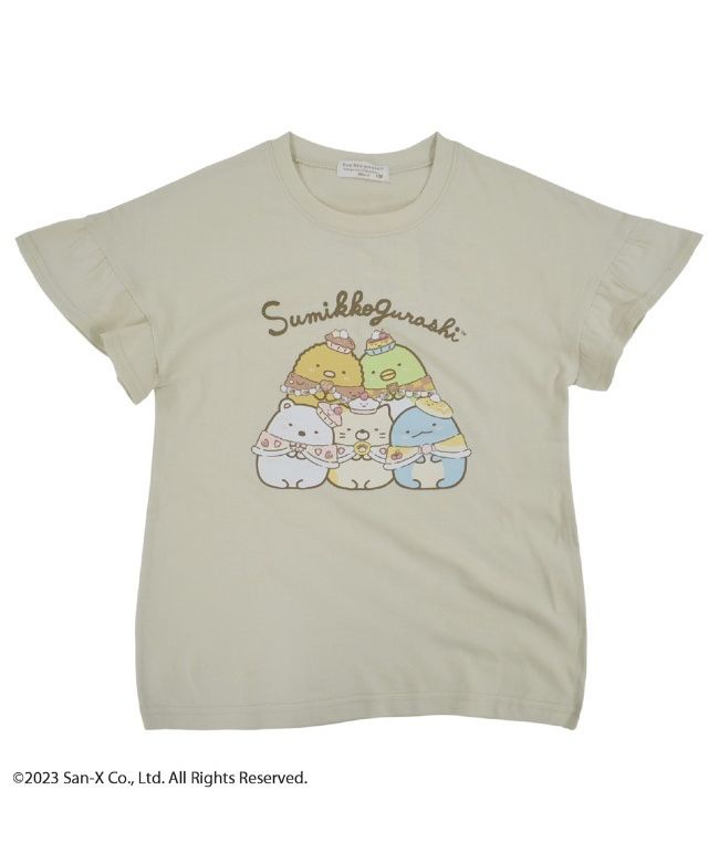CharaBasket Sumikko Gurashi San-X Kids T-Shirt Frill Girls Print San-X