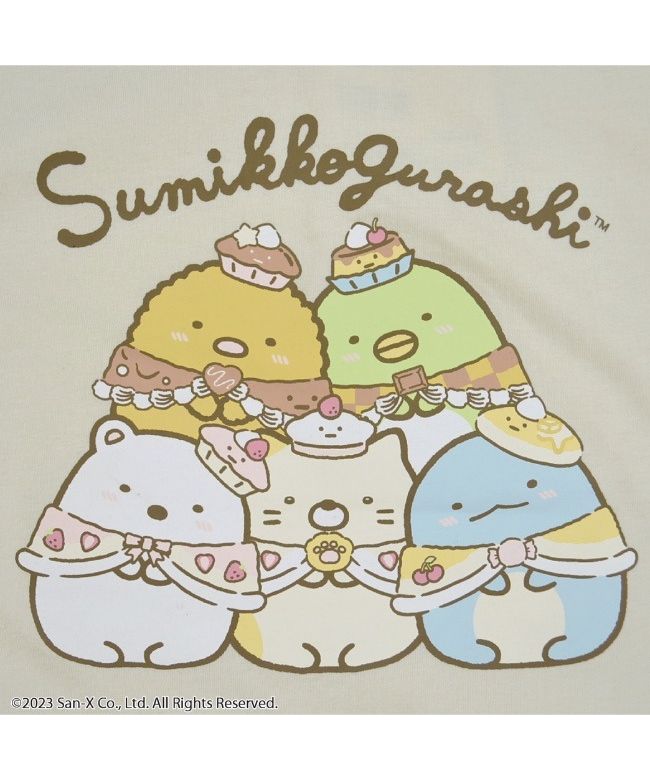 CharaBasket Sumikko Gurashi San-X Kids T-Shirt Frill Girls Print San-X