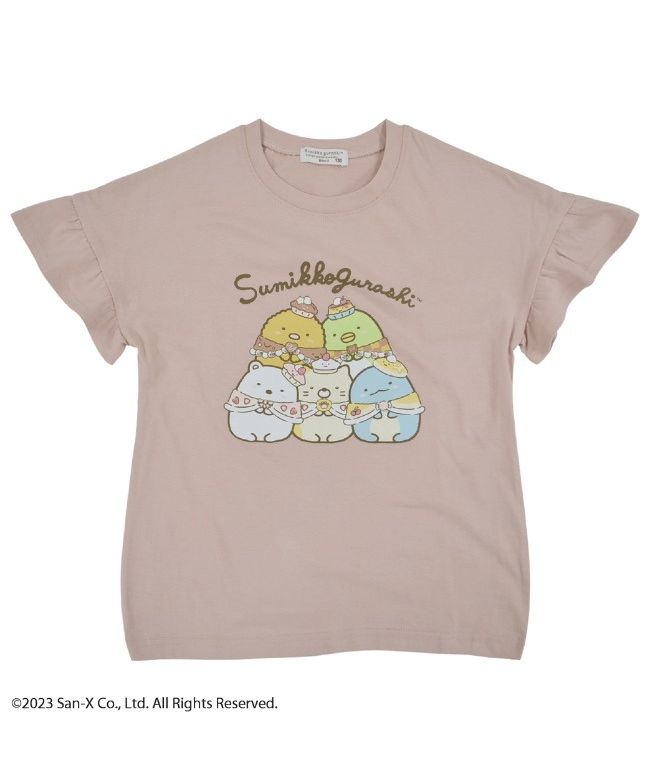 CharaBasket Sumikko Gurashi San-X Kids T-Shirt Frill Girls Print San-X