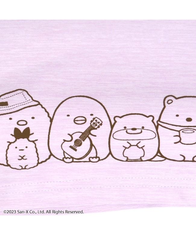 キャラバスケット CharaBasket すみっコぐらし サンエックス 子供 キッズ Tシャツ 半袖 トップス プリント アウトドア SanーX