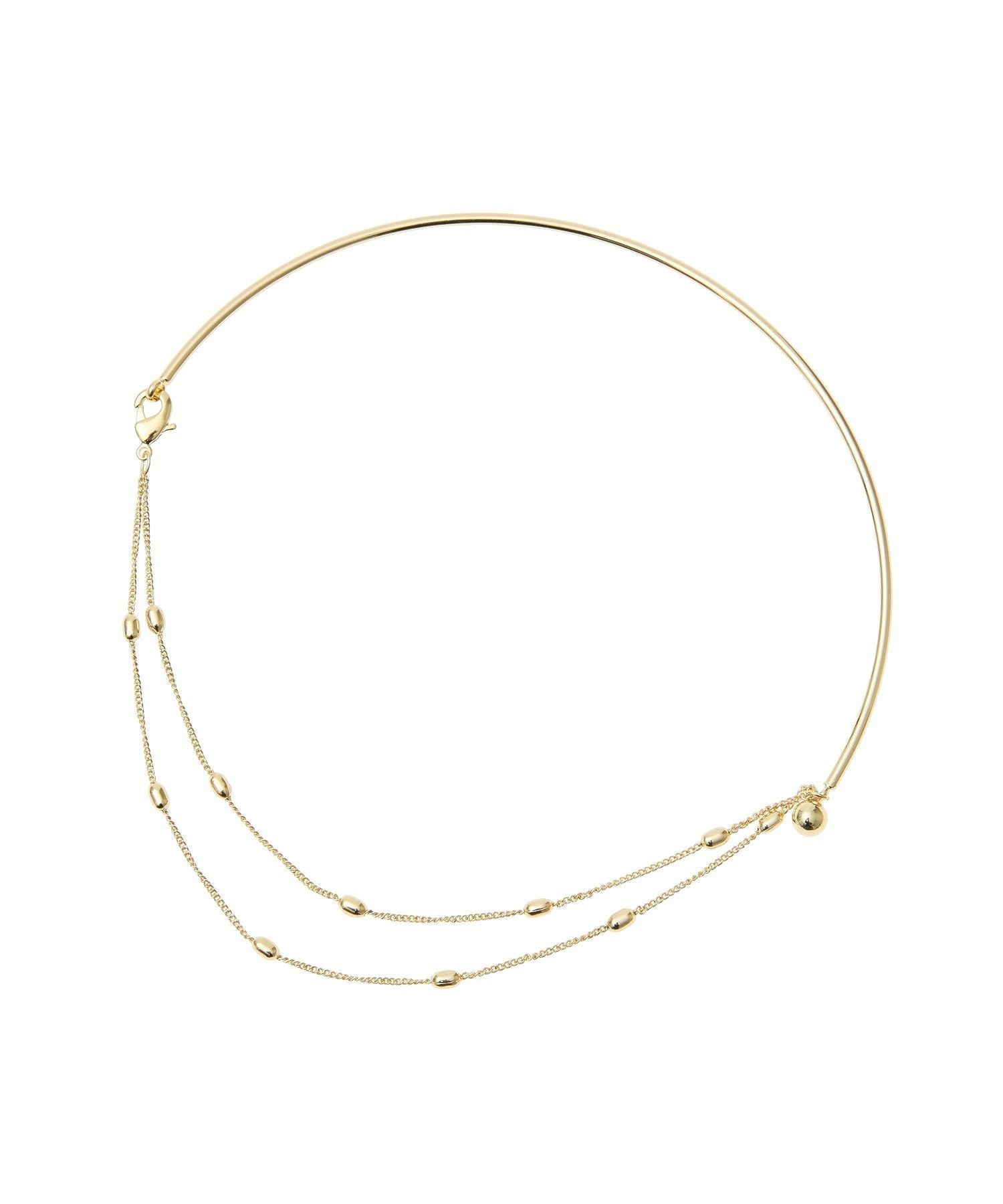 イェッカ ヴェッカ YECCA VECCA ドットボールチョーカーネックレス (ゴールド) ゴールド