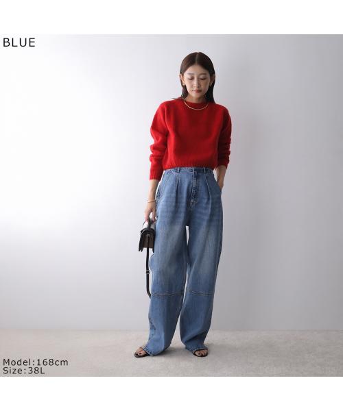 イエン YENN YENN デニムパンツ HIGH RISE TUCK WIDE PANTS Y222-31010 (L-BLUE/ライトブルー) L-BLUE/ライトブルー