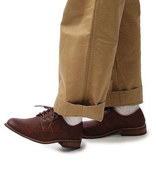 トップイズム TopIsm プレーントゥ オックスフォードシューズ (3-ブラウン-スムース) 3-ブラウン-スムース