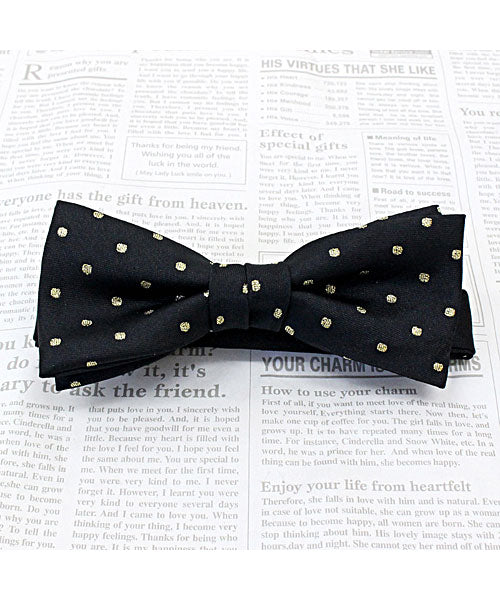 TopIsm Made in Japan Polka Dot Bow Tie for Men and Women Unisex Simple Stylish for Weddings