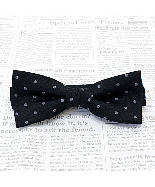 TopIsm Made in Japan Polka Dot Bow Tie for Men and Women Unisex Simple Stylish for Weddings