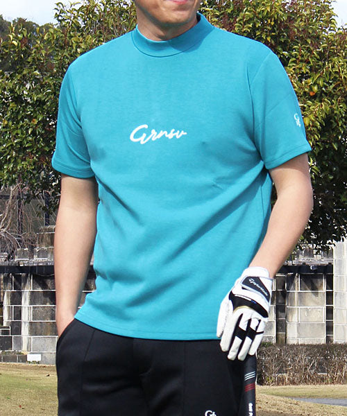 頂級主義 TopIsm 高爾夫服裝 模擬領襯衫 男士 GIORNO SEVEN 喬爾諾七 高領 高爾夫 接觸冷感 彈性 短袖 標誌 筆跡體 上衣 Polo衫 T恤 素色 春夏