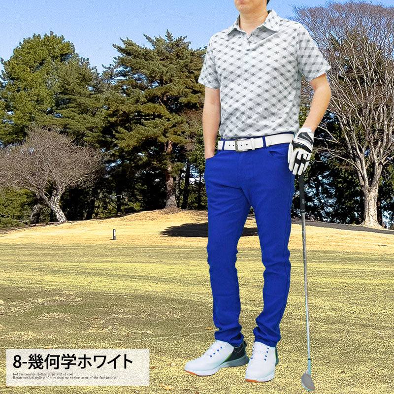 TopIsm Golf Polo Shirt Men's Golf Wear Quick-Dry Dry Mesh Stretch Short Sleeve Spring/Summer Camouflage Camo All-Over Houndstooth Check Star Botanical Small Floral Palm Tree Geometric Tops Plus Size