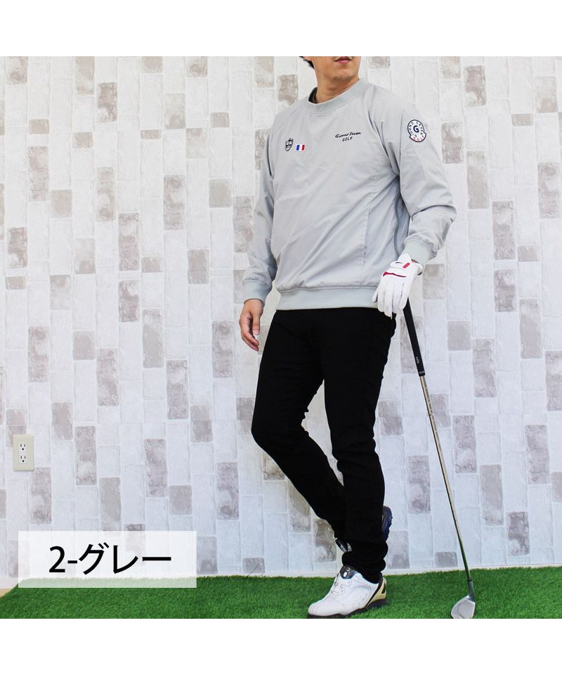 トップイズム TopIsm ゴルフジャケット メンズ ゴルフウェア スニードジャック プルオーバー 裏メッシュ GIORNO SEVEN ジョルノセブン スポーツウェア 秋冬 春夏