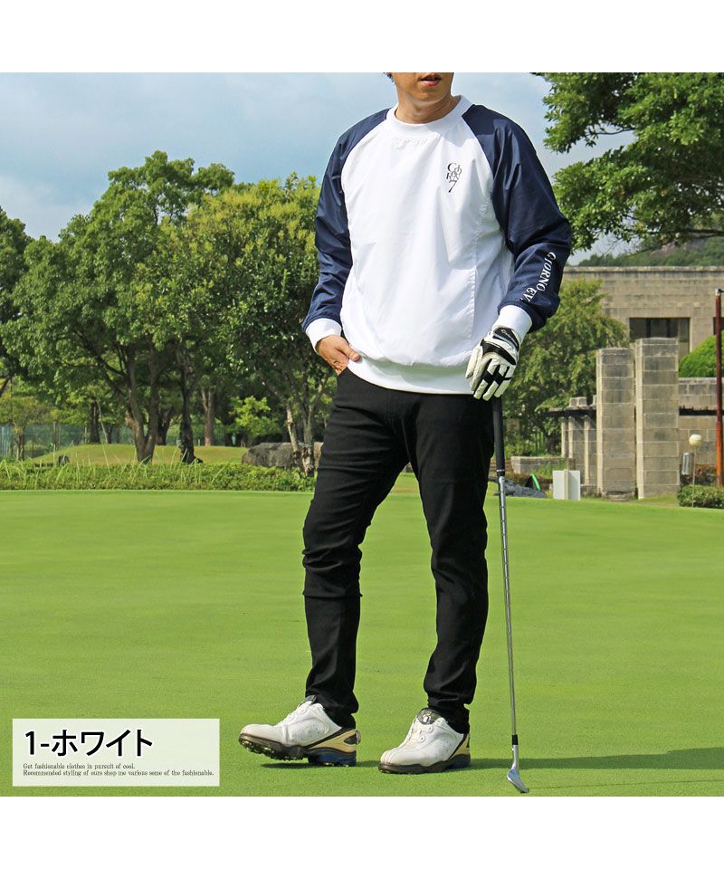 トップイズム TopIsm ゴルフジャケット メンズ ゴルフウェア スニードジャック プルオーバー GIORNO SEVEN ジョルノセブン 裏地暖かい アウター ブルゾン トップス 秋冬
