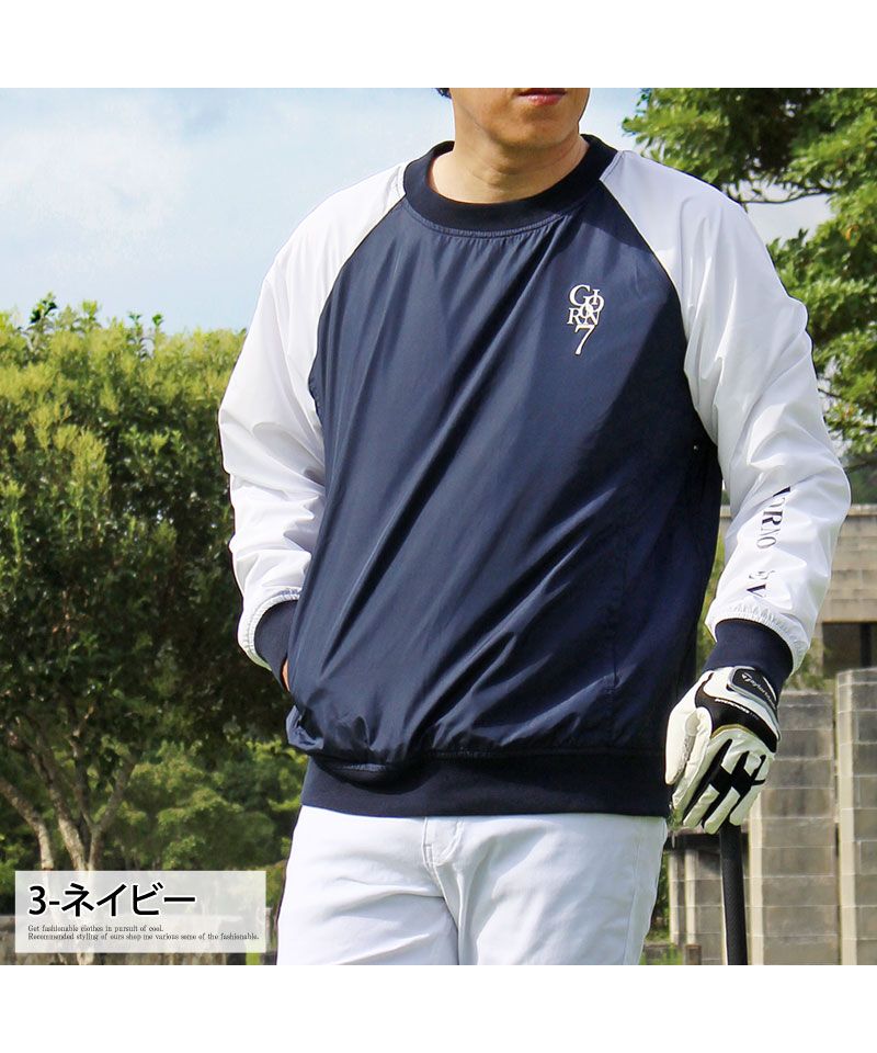 トップイズム TopIsm ゴルフジャケット メンズ ゴルフウェア スニードジャック プルオーバー GIORNO SEVEN ジョルノセブン 裏地暖かい アウター ブルゾン トップス 秋冬