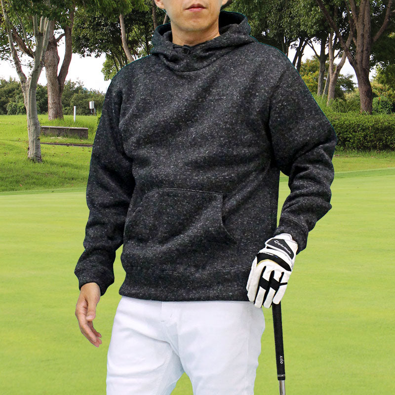 TopIsm Golf Hoodie Men's Golf Wear Knit Fleece Warm Brushed Trainer To