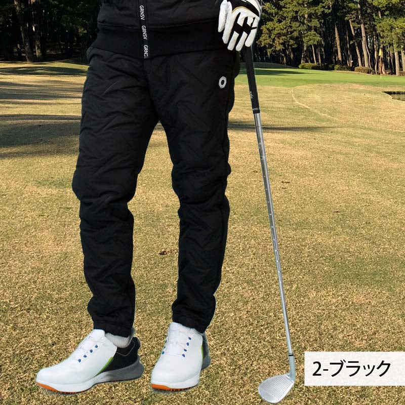 トップイズム TopIsm ゴルフパンツ ゴルフウェア メンズ GIORNO SEVEN ジョルノセブン ジョガーパンツ 中綿 秋冬 ボトムス 素材切替 おしゃれ ブランド (1-ホワイト) 1-ホワイト