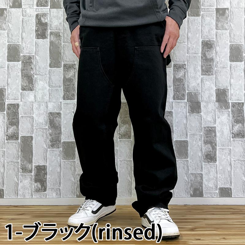 トップイズム TopIsm Carhartt カーハート WIP ワイドシルエット ダブルニーパンツ Double Knee Pant WIP I032699 デニムパンツ メンズ ブランド (7-ブルー(stone washed)) 7-ブルー(stone washed)