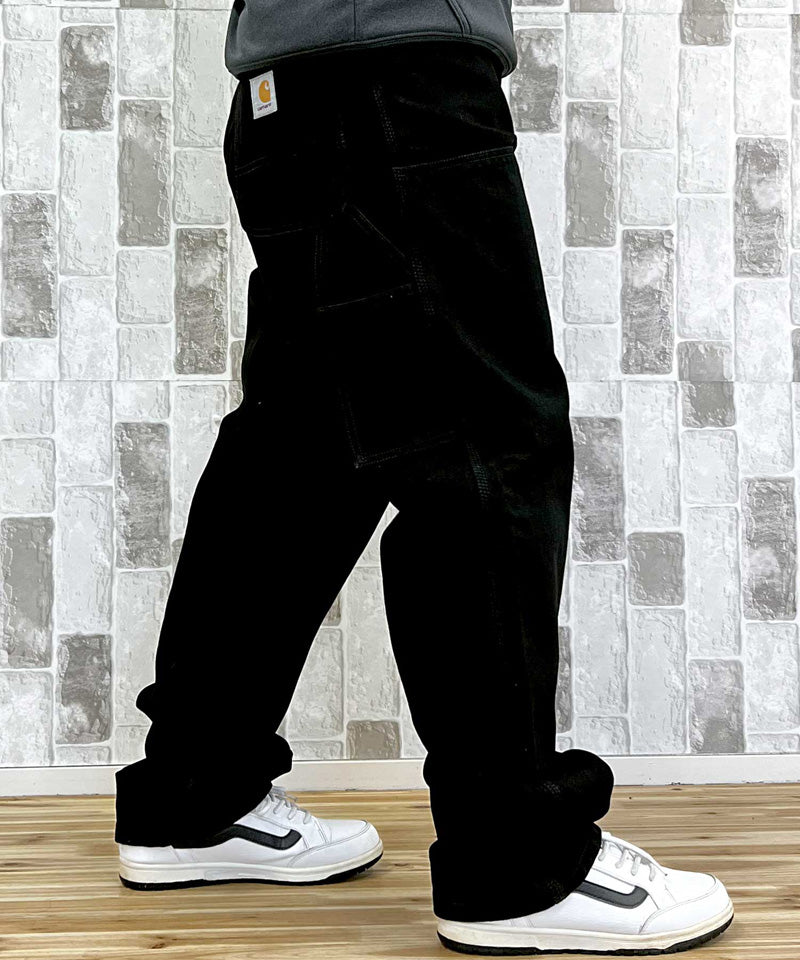 トップイズム TopIsm Carhartt カーハート WIP ワイドシルエット ダブルニーパンツ Double Knee Pant WIP I032699 デニムパンツ メンズ ブランド (7-ブルー(stone washed)) 7-ブルー(stone washed)