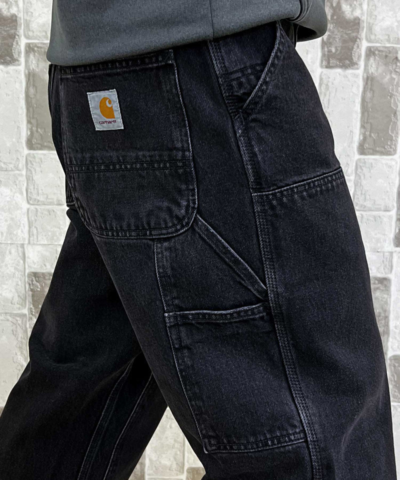 トップイズム TopIsm Carhartt カーハート WIP ワイドシルエット ダブルニーパンツ Double Knee Pant WIP I032699 デニムパンツ メンズ ブランド (7-ブルー(stone washed)) 7-ブルー(stone washed)