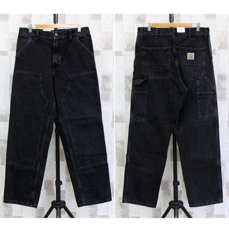 トップイズム TopIsm Carhartt カーハート WIP ワイドシルエット ダブルニーパンツ Double Knee Pant WIP I032699 デニムパンツ メンズ ブランド (7-ブルー(stone washed)) 7-ブルー(stone washed)
