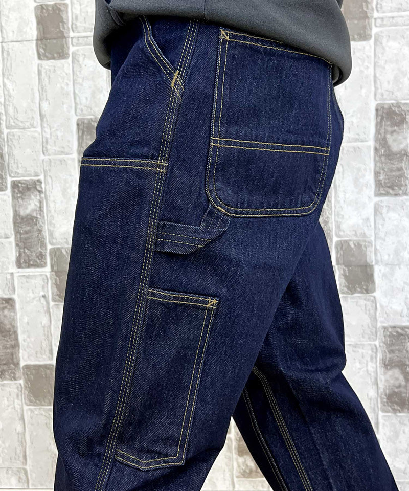 トップイズム TopIsm Carhartt カーハート WIP ワイドシルエット ダブルニーパンツ Double Knee Pant WIP I032699 デニムパンツ メンズ ブランド (7-ブルー(stone washed)) 7-ブルー(stone washed)