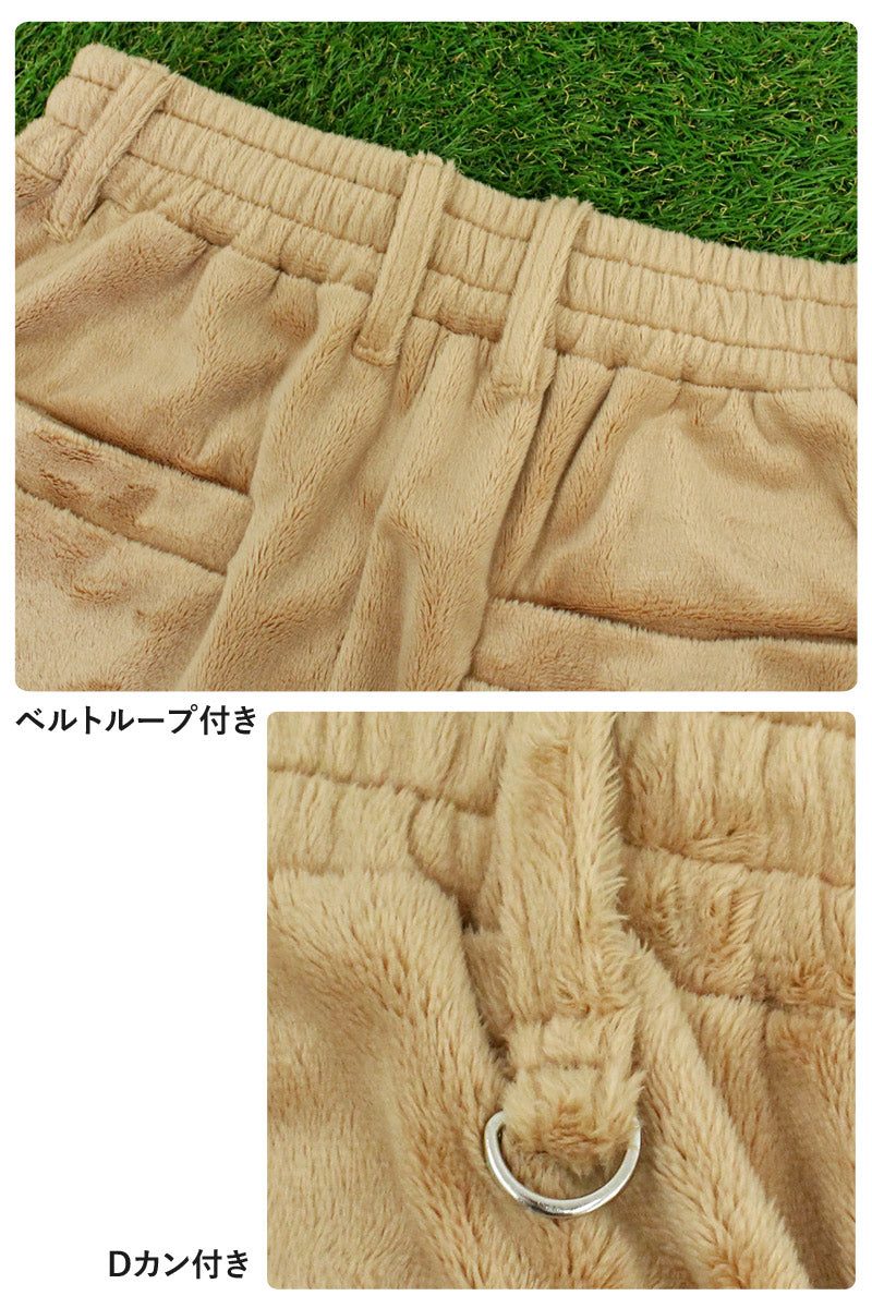 トップイズム TopIsm ゴルフウェア メンズ 上下セットアップ GIORNO SEVEN ジョルノセブン シャギーボアフリース フルジップパーカー トップス ゴルフパンツ ブランド おしゃれ 秋冬 (3-ネイビー) 3-ネイビー