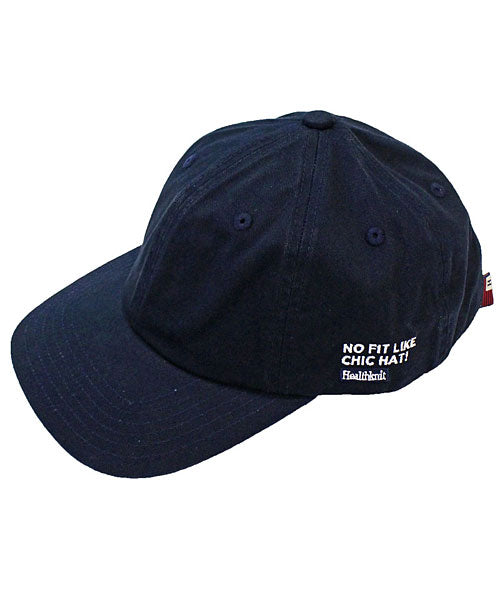 トップイズム TopIsm Healthknit ヘルスニット コットンツイル 刺繍入り ベースボールキャップ バックストラップ 野球帽 無地 綿100% ローキャップ メンズ帽子