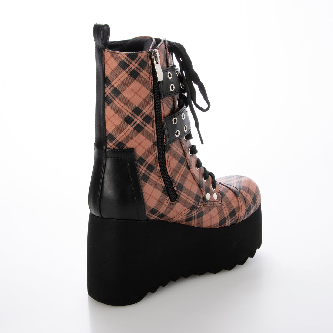 ヨースケ YOSUKE 厚底レースアップブーツ