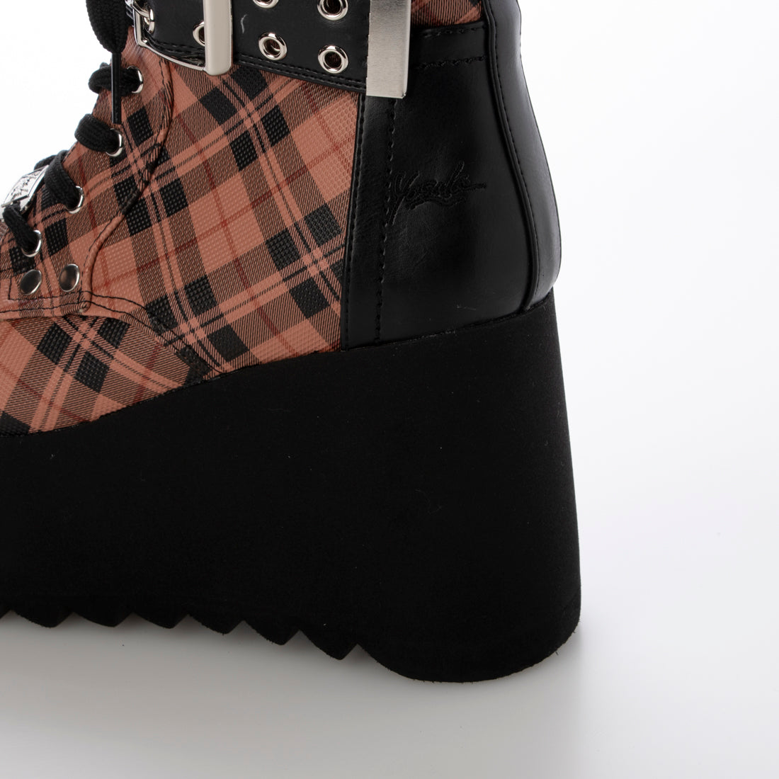 ヨースケ YOSUKE 厚底レースアップブーツ