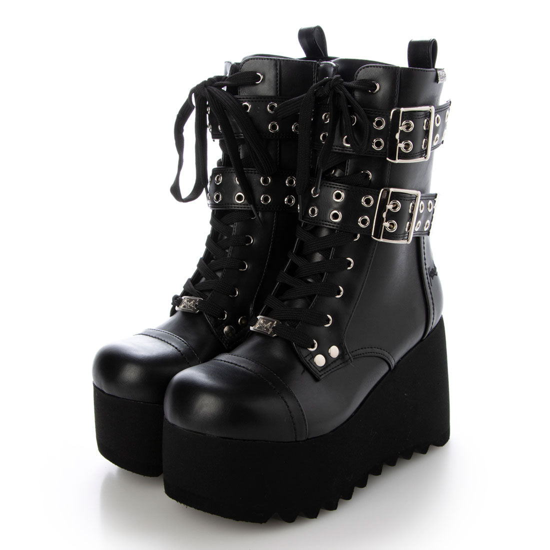 ヨースケ YOSUKE 厚底レースアップブーツ