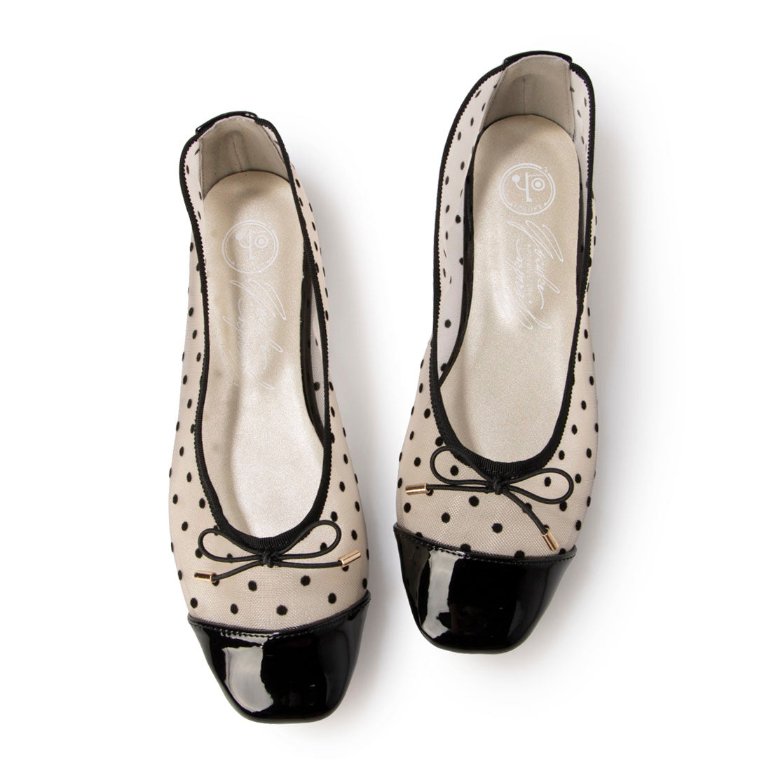 ヨースケ YOSUKE フラットシューズ (ブラックコンビ) ブラックコンビ