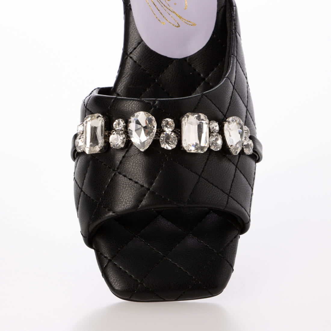 ヨースケ YOSUKE ビジューサンダル (ブラック) ブラック