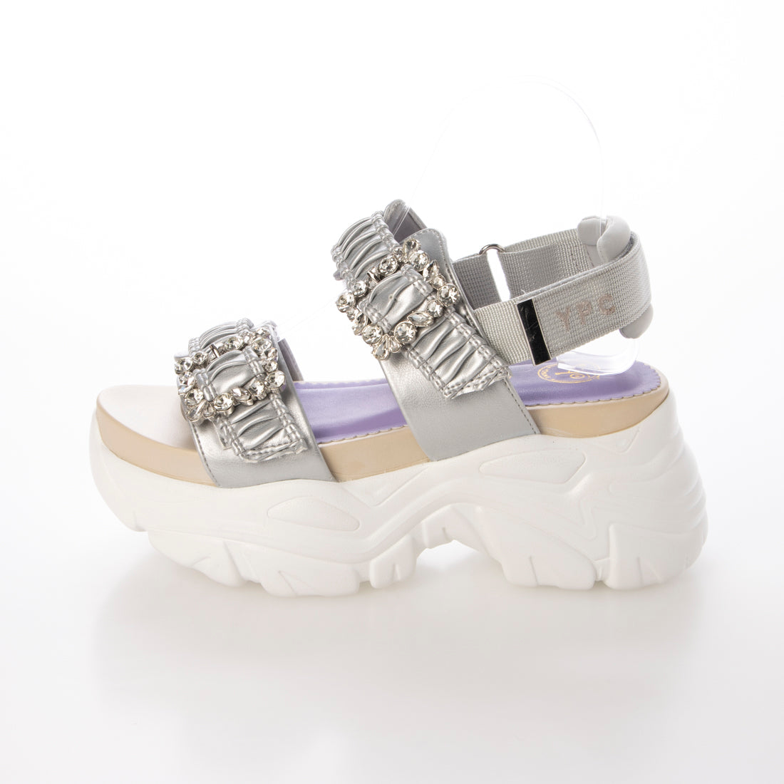 ヨースケ YOSUKE 厚底サンダル (シルバー) シルバー