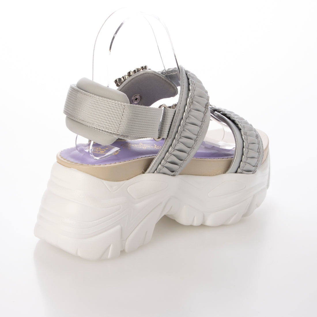 ヨースケ YOSUKE 厚底サンダル (シルバー) シルバー