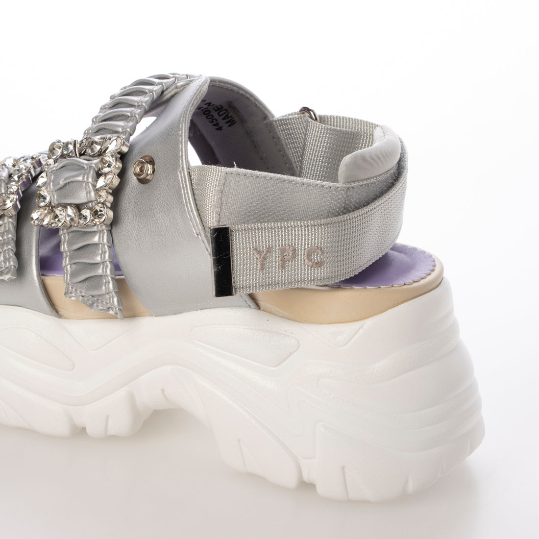 ヨースケ YOSUKE 厚底サンダル (シルバー) シルバー