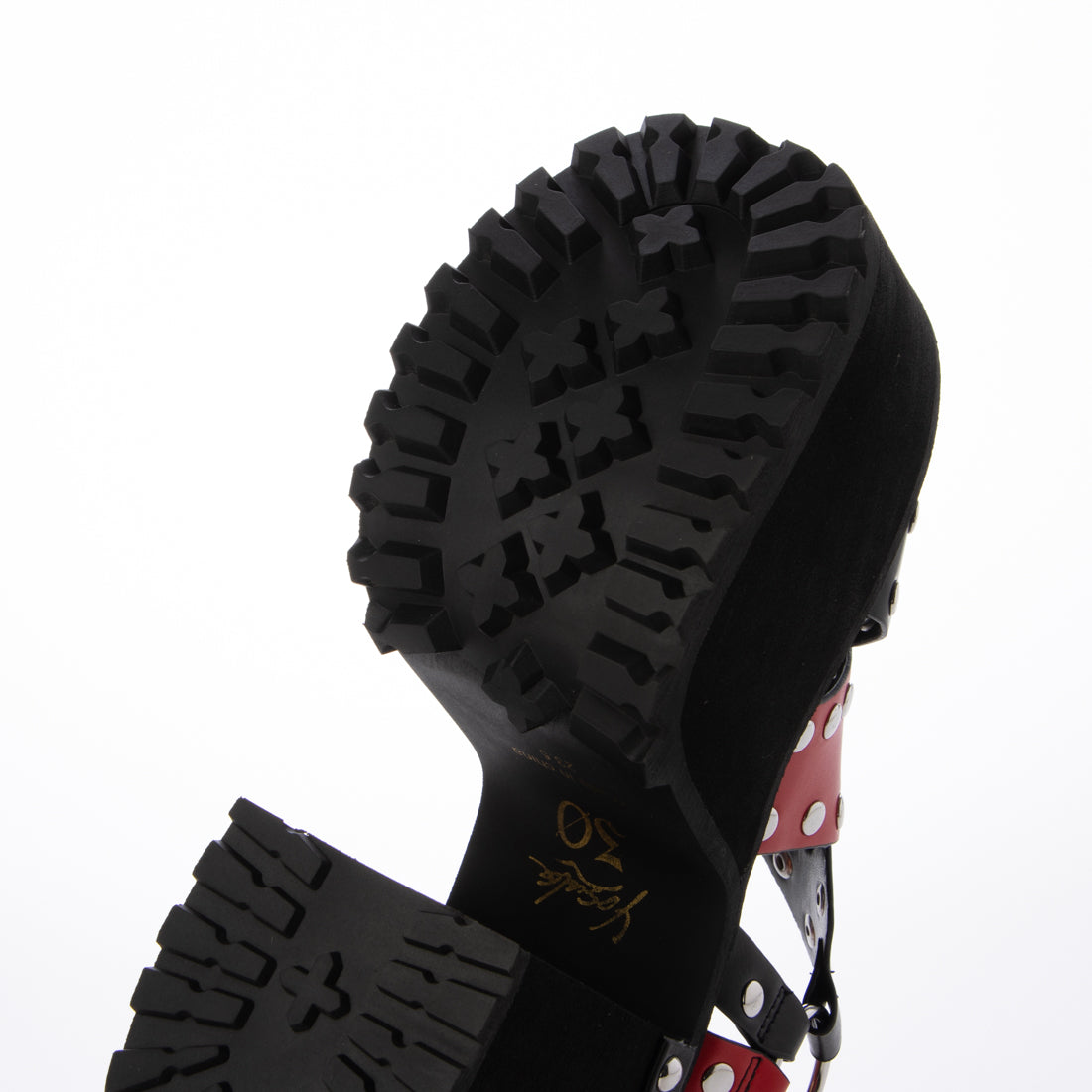 ヨースケ YOSUKE 【直営SHOP限定厚底サンダル】 (ブラックレッド) ブラックレッド