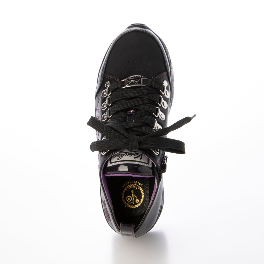 ヨースケ YOSUKE 厚底スニーカー (ブラックパープル) ブラックパープル