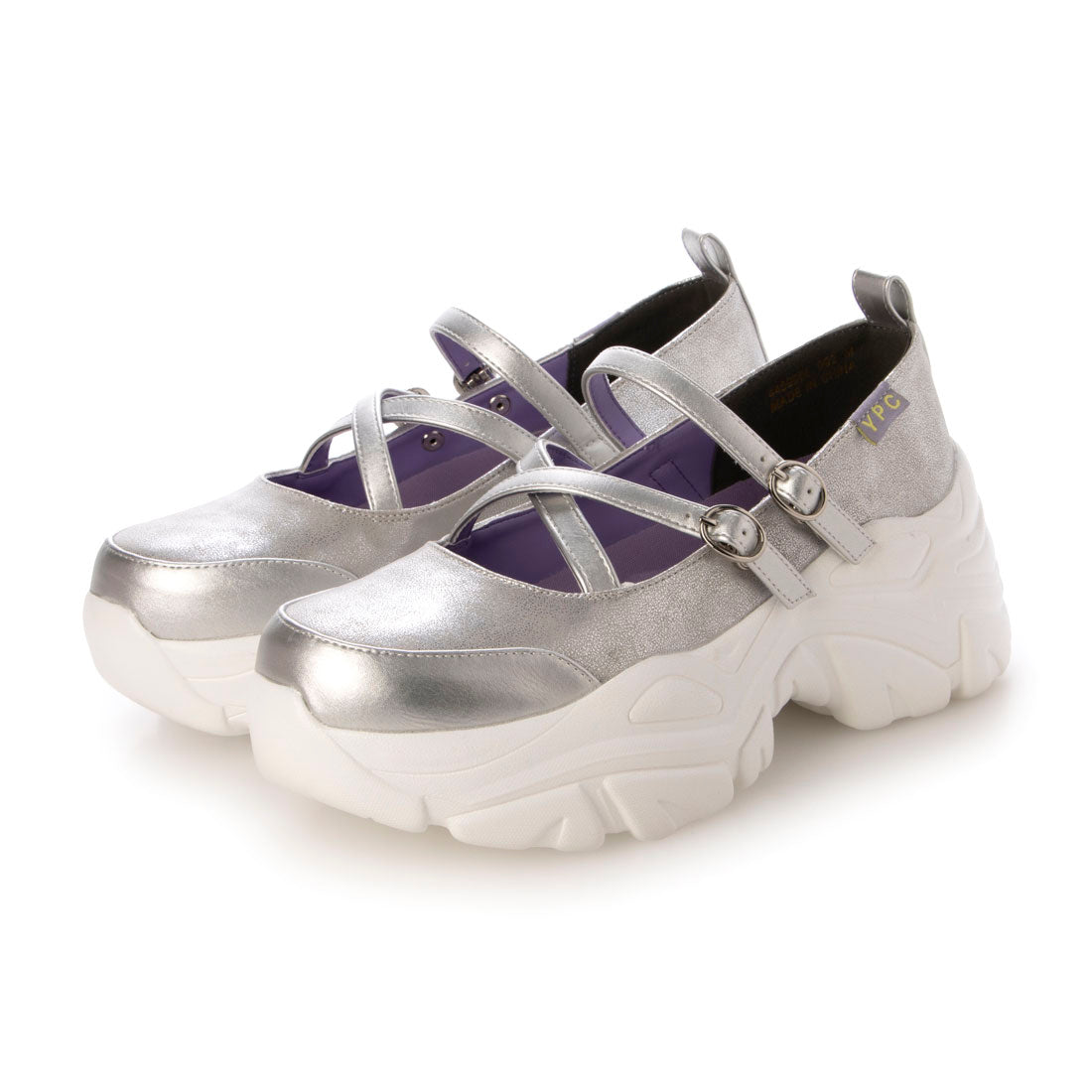 ヨースケ YOSUKE 厚底スニーカー (シルバー) シルバー