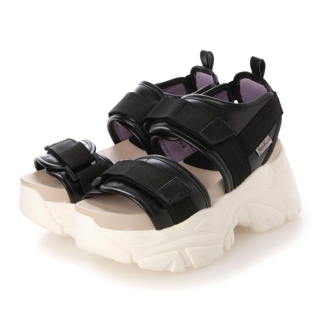 ヨースケ YOSUKE ヨースケ YOSUKE ウィメンズ厚底MIXサンダルスニーカー (BLWH) BLWH