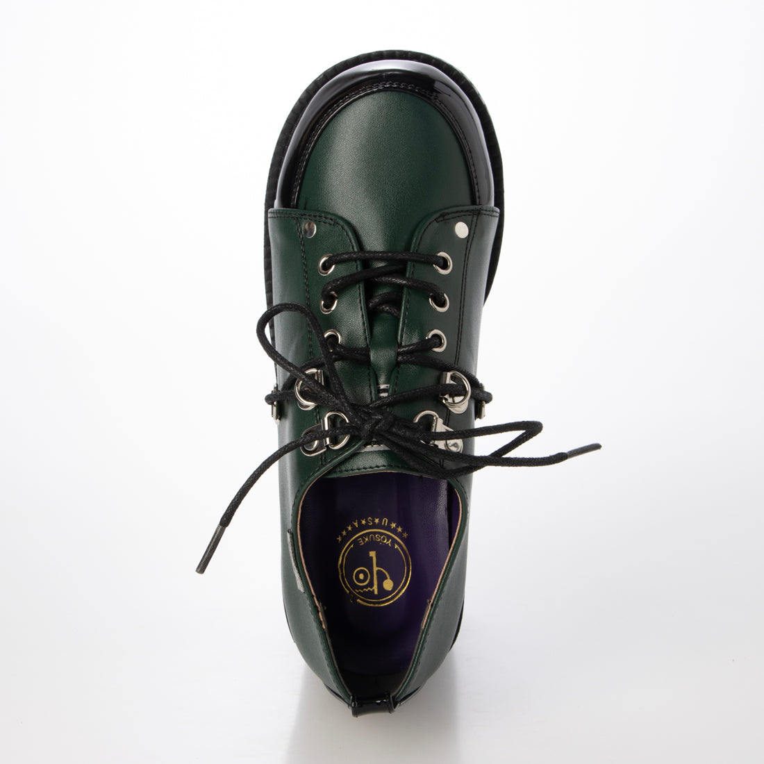 ヨースケ YOSUKE 厚底シューズ (ブラックグリーン) ブラックグリーン