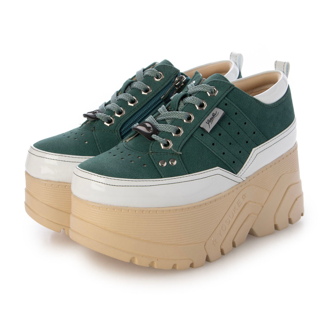 ヨースケ YOSUKE 厚底スニーカー (グリーンコンビ) グリーンコンビ