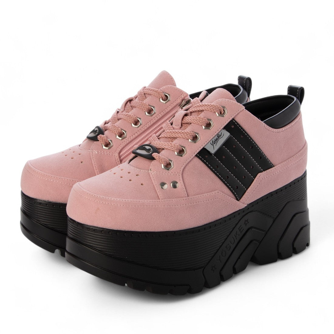 ヨースケ YOSUKE 厚底スニーカー (ブラックピンク) ブラックピンク