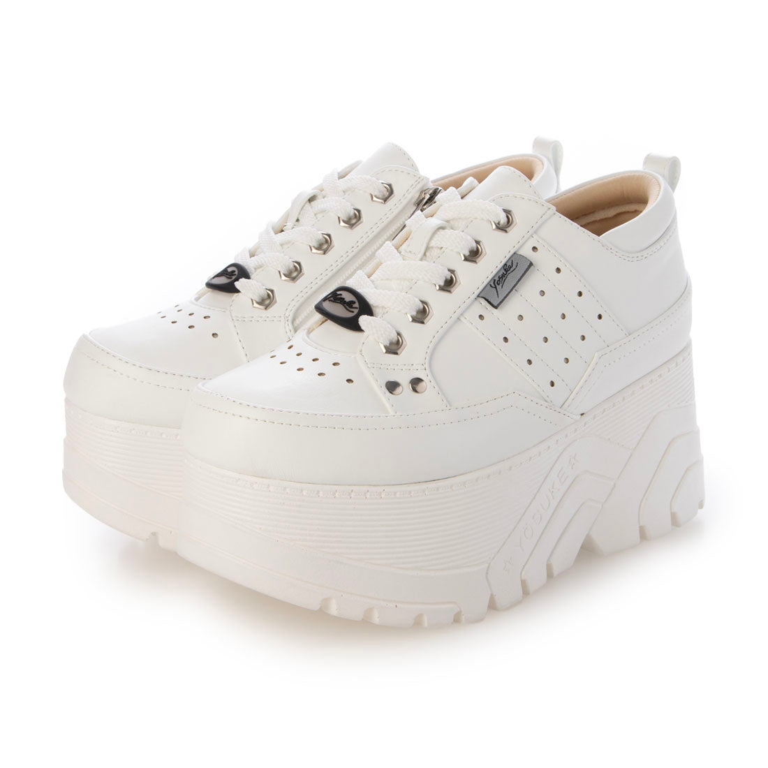 ヨースケ YOSUKE 厚底スニーカー (ホワイト) ホワイト